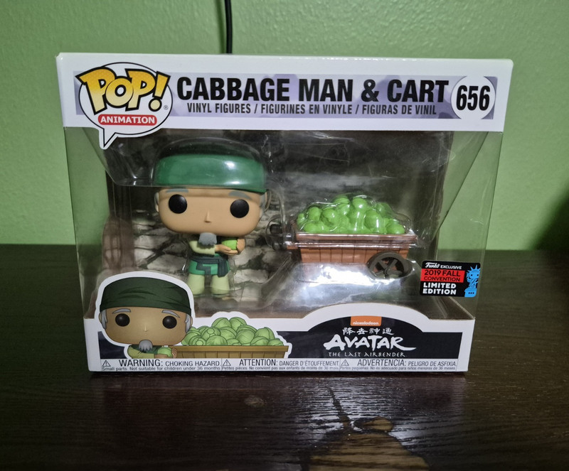 Funko POP! Animation Cabbage Man & Cart Avatar: The Last Airbender #656 LE