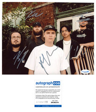 ‘Knocked Loose’ Full Band Signed 8x10 Photo 'Bryan Garris +4' ACOA