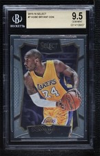 2015-16 Panini Select Concourse Kobe Bryant #7 BGS 9.5 GEM MINT HOF 09um