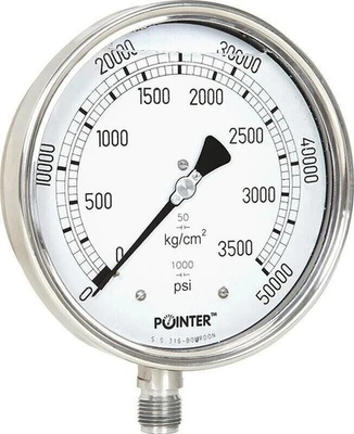 #ad High Pressure Gauge Dual Scale 0 3500 BAR 0 50000 PSI $130.68