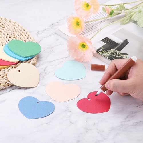 100PCS Heart Paper Cutouts 3 Inch Assorted Color Heart Shaped Cut Outs for Va... - Picture 4 of 6