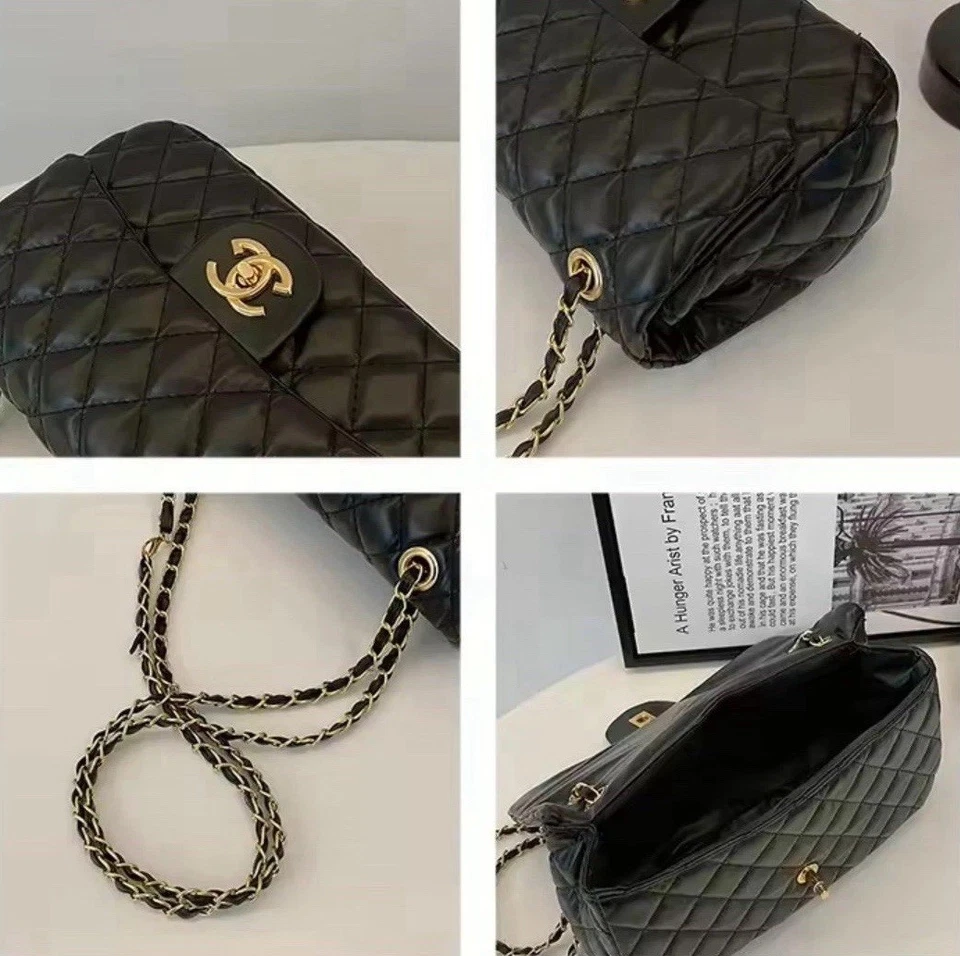 Bolso de hombro clásico mediano con doble solapa Foto 4 de 4