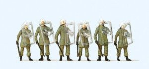 Preiser 10393 German BGS Defence Operations (Pk6) Exclusive Figure Set HO/OO