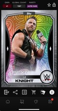DIGITAL TOPPS WWE SLAM LA Knight APEX 25 SUPER RARE RAINBOW Read