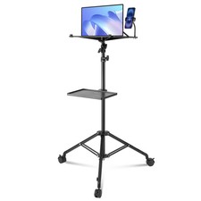 Projector Stand With Wheels, Laptop Stand Tripod Adjustable Height From 31.3 To