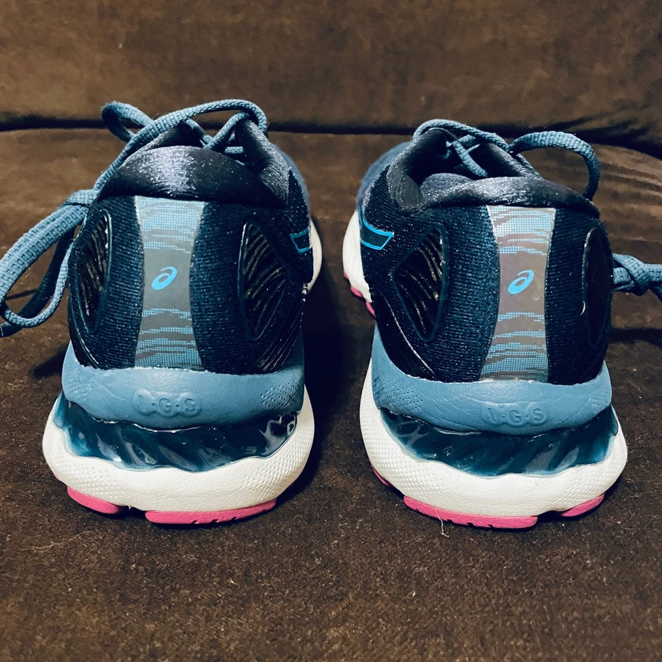 ASICS GEL-NIMBUS 23 Running Shoes Grand Shark/Digital Aqua 8 US Medium 39.5 EUR - Image 4 of 4