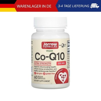 Jarrow Formulas, Vegan Co-Q10, Veganes CoQ10, 200 mg, 60 pflanzliche Kapseln