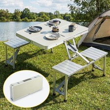 Campingtisch klappbar Alu Sitzgruppe Koffertisch Klapptisch Campingmöbel Set