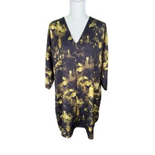 NWT Bryn Walker Bingley Floral Mini Dress Women's XL Lagenlook Dark Romantic