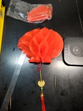 3 Chinese Red Lanterns Decors for New Year, Spring Festival, Wedding