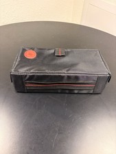 Vintage Totes Cassette Tape Storage Case 12 Holder Nylon Tote Black Retro 80  s