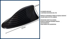 ANTENNA AUTO PINNA DI SQUALO NERO CARBON AUTORADIO ALFA ROMEO MITO GIULIETTA BMW