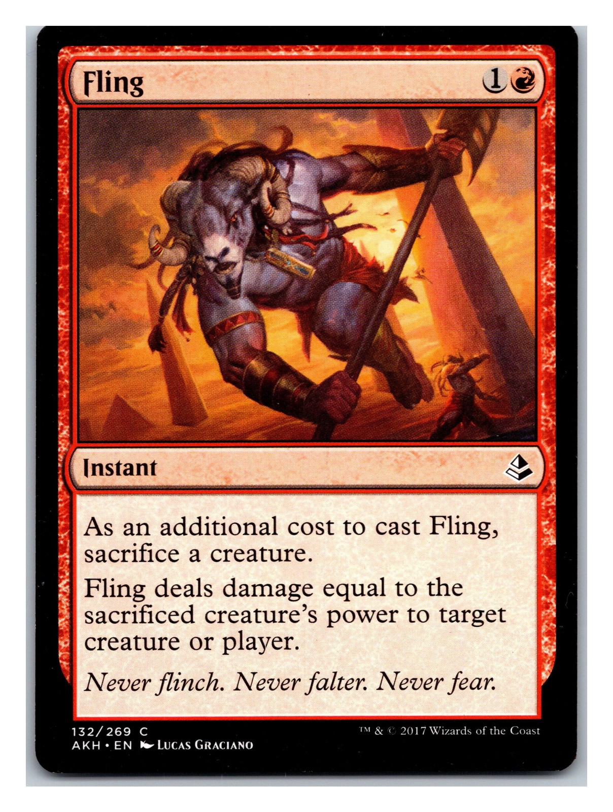 Amonkhet #132 Fling