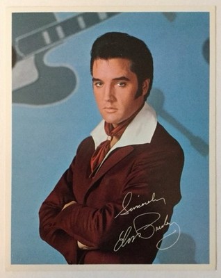 Elvis Flaming Star 1968 Singer Bonus Photo - Mint