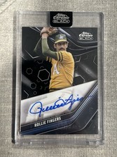 2024 Topps Chrome Black Rollie Fingers Base Auto CBA-RF