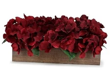 Christmas Flower Table Centerpiece, Artificial Hydrangea Arrangements Burgundy