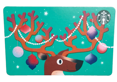 Starbucks Gift Card 2024 Christmas 🎄 Reindeer 🎄Ornaments NO VALUE $0 | eBay