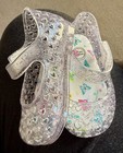 Wonder Nation, Baby Shoes, Size 2, Jellies W Hearts And Glitter, Easy Close — photo 2