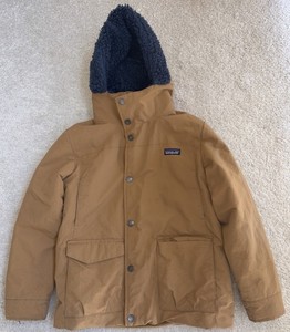 Patagonia Hooded Winter Jacket - Kids Medium (Brown)