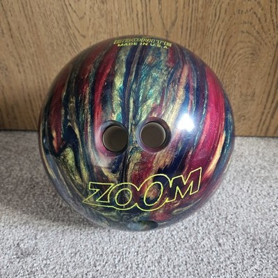 Ebonite  ''ZOOM GLOW''  Bowling Ball  - 11 lbs. patriotic red blue red pinks 
