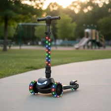 Jupiter Mini 3-Wheel Light-Up Kick Scooter with Height Adjustable Handlebar