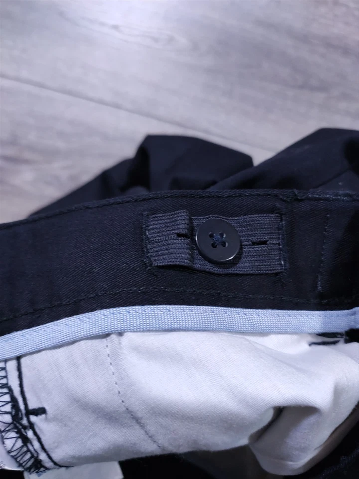 Pantalones Lands End Niños Talla 18 Negro Uniforme Escolar 28" Entrepierna Cintura Ajustable Foto 4 de 4