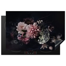 Herdabdeckplatte Abdeckplatte Induktionsmatte K&uuml;che Abdeckung Blumenstrau&szlig;