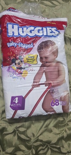 Vintage Huggies Dipers Size 4