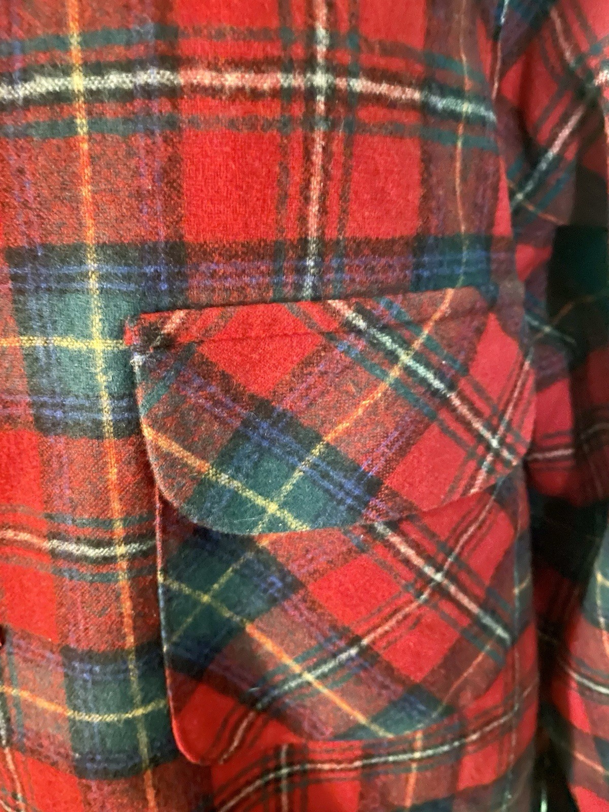 1970s Pendleton 49er Button Down Flannel Jacket M… - image 3