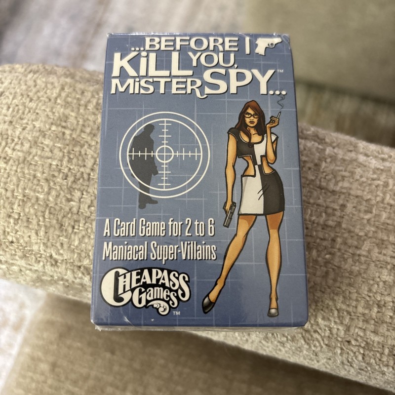 Cheapass Boardgame Before I Kill You, Mister Spy Card Game New Sealed