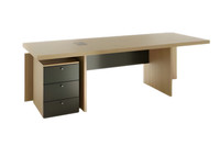 Schreibtisch Elegantes Arbeitszimmer BüRotisch Modern Bequemlichkeit Braun Holz