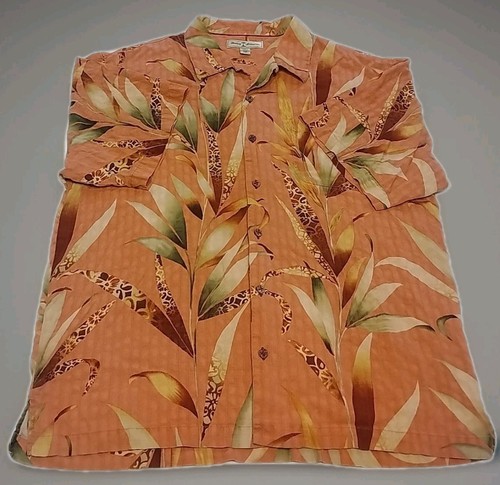 Tommy Bahama Island Silk Shirt – Men’s XL – 100% Silk – Unique Buttons – Pocket - Picture 14 of 15