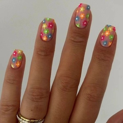 Acrylic False Nail,Artificial Nail Glues on Nail Press on Nail Design Fake Nail