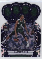 2024-25 Panini Crown Royale EuroLeague Crystal Purple 5/25 Isaiah Wong #1 14mf