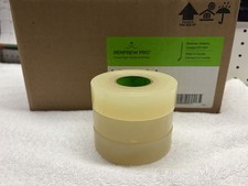 RENFREW PRO 3 Roll CLEAR 1" Plastic Polyflex Hockey Shin Pad Sock Tape