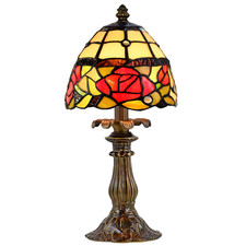 Dale Tiffany Ta70711 Enid Table Lamp Antique Brass And Art Glass Shade