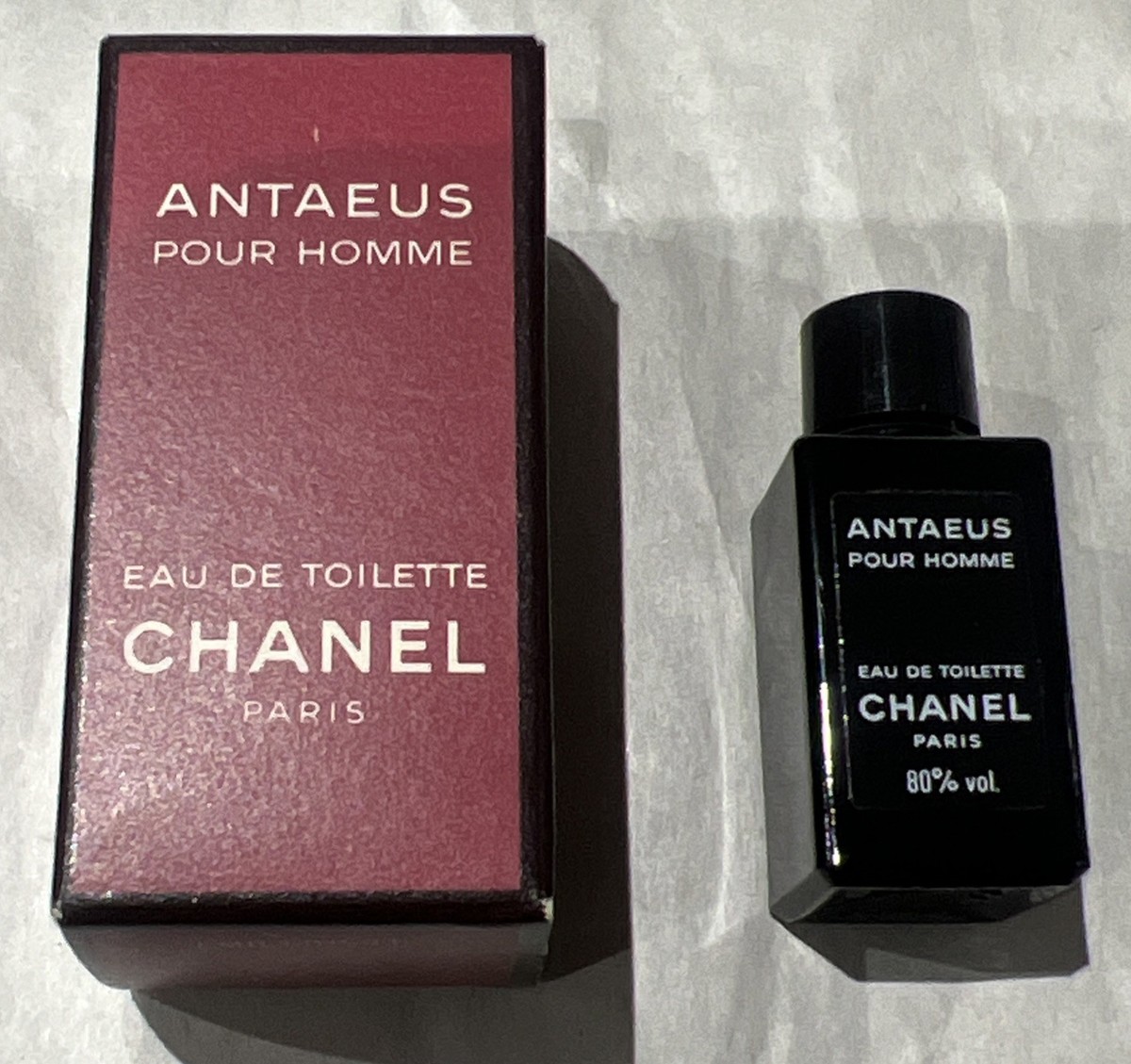 Mens Chanel Antaeus Pour Homme Eau de Toilette 1/8oz Mini Splash