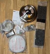 CJOY Ceiling Fans with Lights Brushed Nickel, 52" Quiet Ceiling Fan, 5 blades