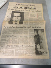THE JOURNAL NEWS - AUGUST 9,1974 -NIXON RESIGNS - 4 SECTIONS