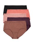 Hanes Just My Size Women's Breathable Mesh Brief Underwear, 5-Pack (Plus )