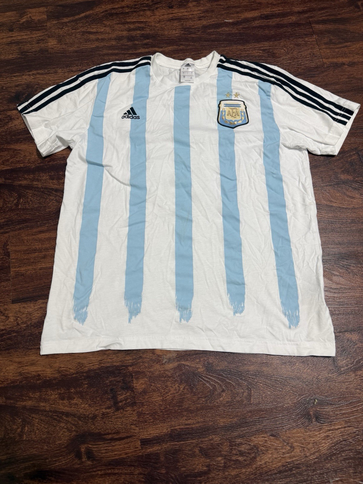 Adidas Lionel Messi #10 Argentina AFA Soccer T-Shirt Men Sz LARGE
