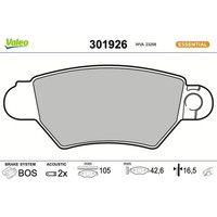 Valeo 301926 Bremsbelagsatz FüR Opel Daewoo Bremse BremsbeläGe