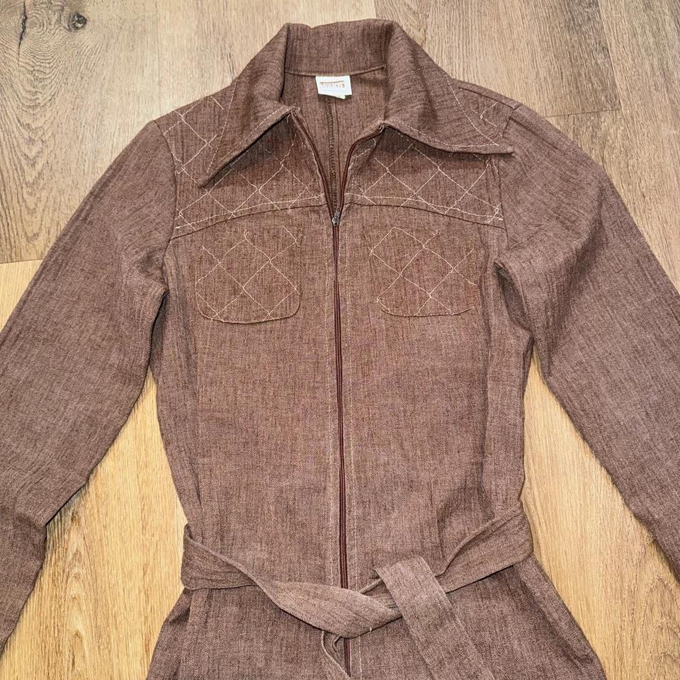 Mono de Colección Años 60 70 Campana Parte Inferior Una Pieza Ocio Salto Traje Disco Mod Para Mujer 7 Foto 4 de 4