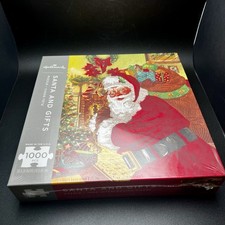 Hallmark 1000 Piece Jigsaw Puzzle Santa and Gifts Christmas New Sealed In Box