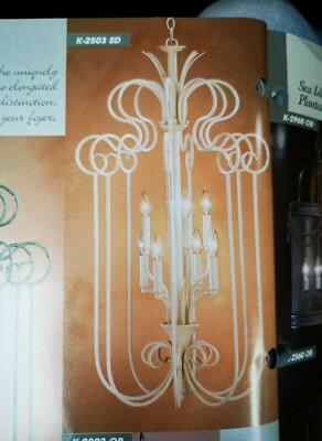 22'' KICHLER Handpainted Odalesque SAND 8-Light CHANDELIER 60W Max K2503SD NEW
