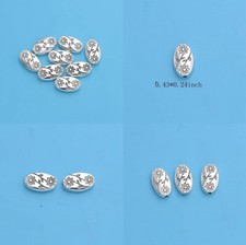 Oval Flower Dainty Spacer Beads Approx 1/2