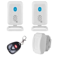 Security Driveway Door Alarm *2 Waterproof Infrared Motion Sensor *1 w/ Remote