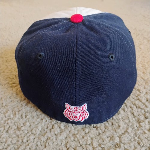 Arizona Wildcats U Of A Logo Fitted Zephyr Cap Baseball Hat Size 7 1/8 Chopped - Picture 6 of 9