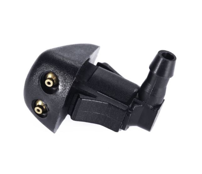 4 Ugelli Tergicristalli Universali - Doppio Foro Per Auto | Ricambio Parabrezza Anteriore/Posteriore | Nero