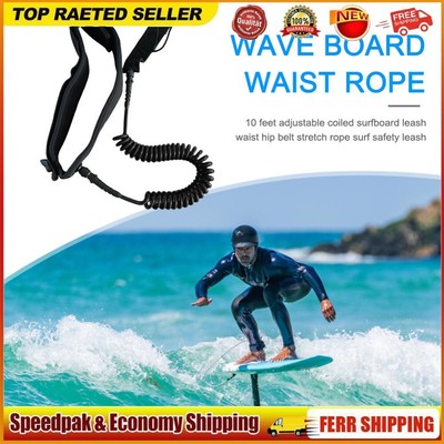 Coiled Leash Useful Surfboard Leash Safety Board Leash for Stand Paddle Boards
